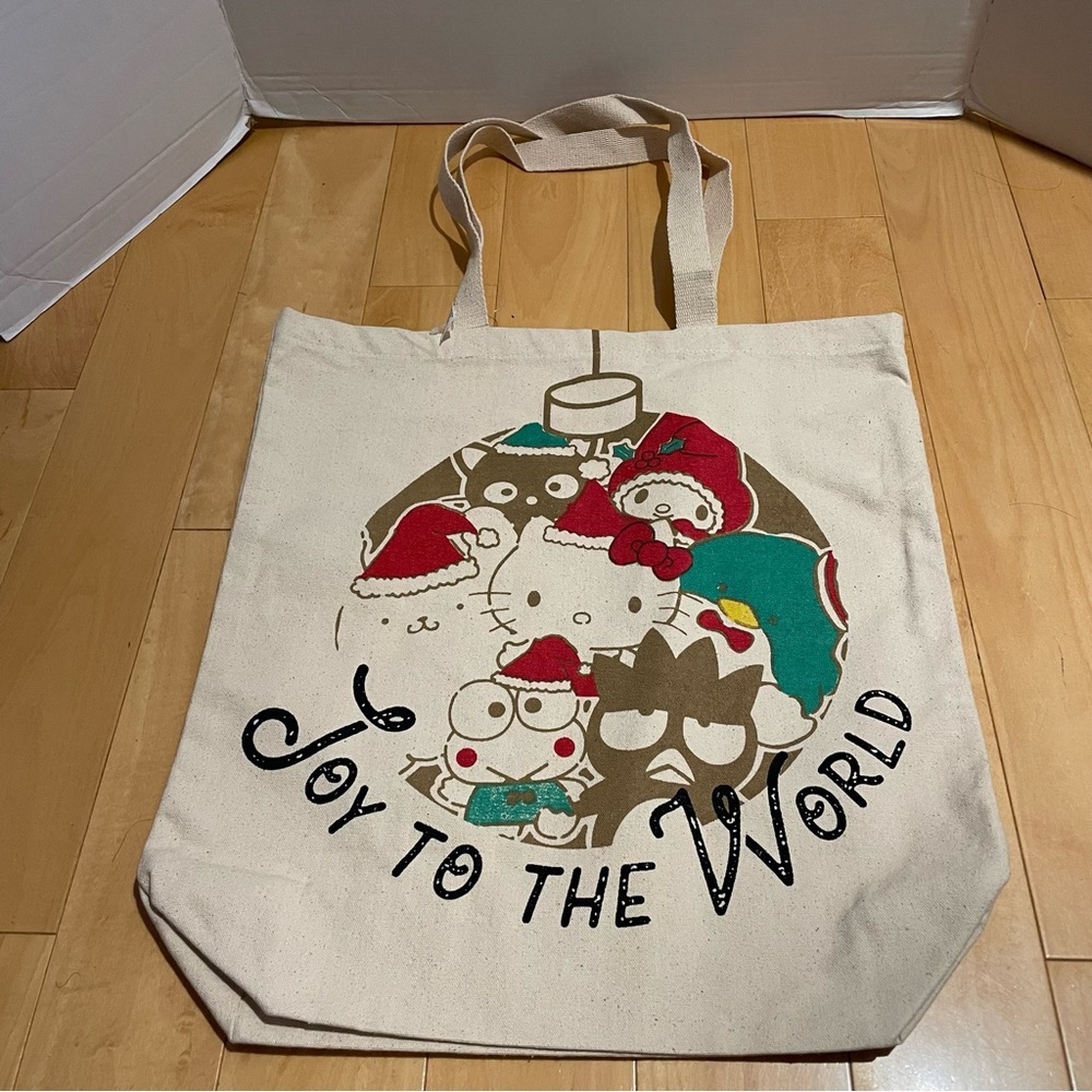 New sanrio and friends canvas Xmas tote
